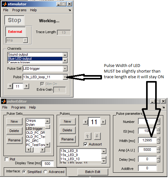 Ephus QCam Reset LED Pulse Width