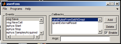 Ephus User Functions - QCam Reset